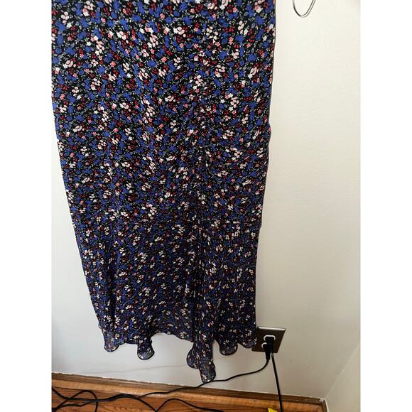 NWT Sam edelmans Ditsy-Print Ruched Midi Dress sz 2 - Picture 3 of 6